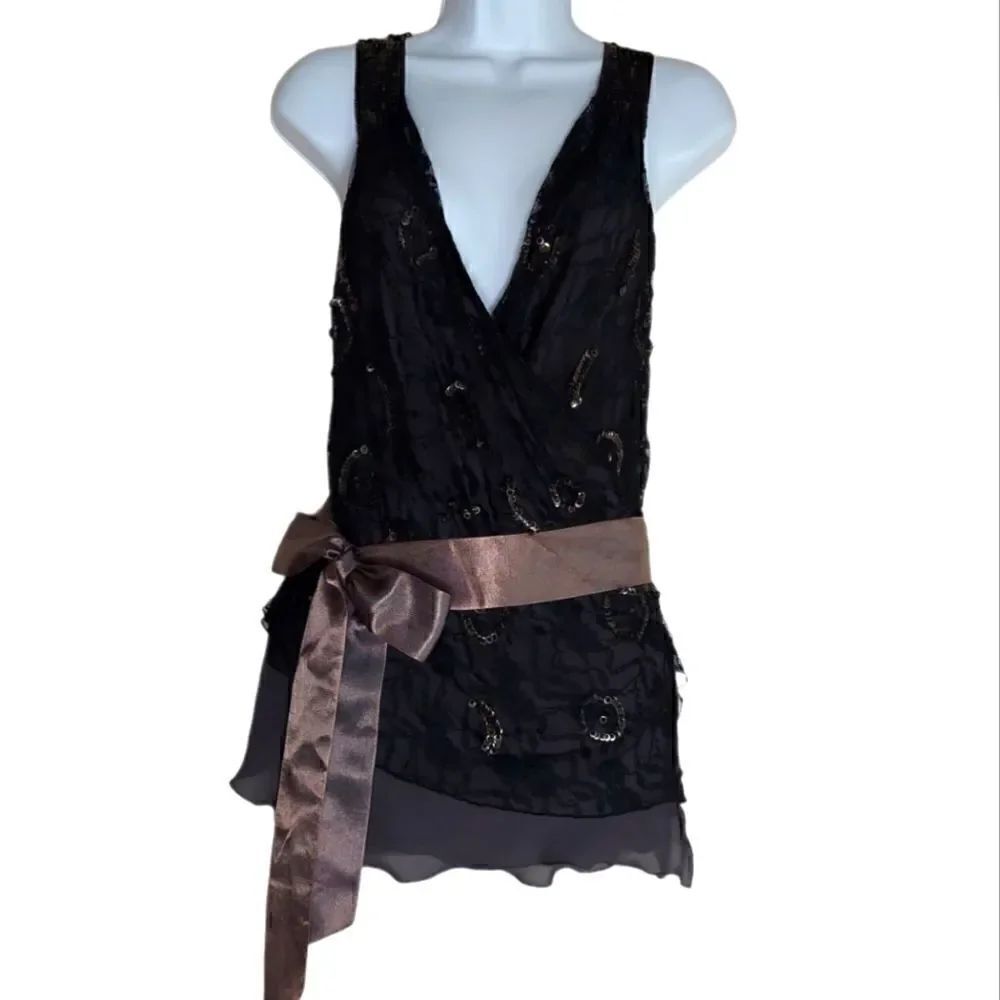Yaya Layered Lace Beaded & Silk Sash